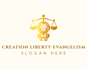 Lion Legal Justice logo design