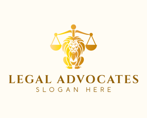 Lion Legal Justice logo design