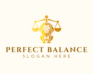 Lion Legal Justice logo design