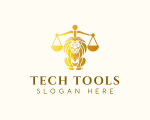 Lion Legal Justice logo design
