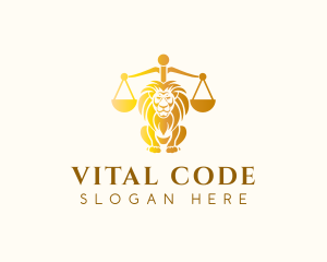Constitution - Lion Legal Justice logo design