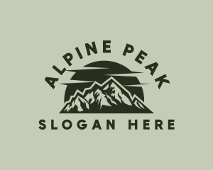 Alpine - Mountain Alpine Summit logo design