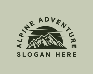 Alpine - Mountain Alpine Summit logo design