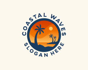 Coast - Tropical Island Getaway logo design