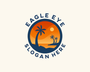 Tropical Island Getaway logo design