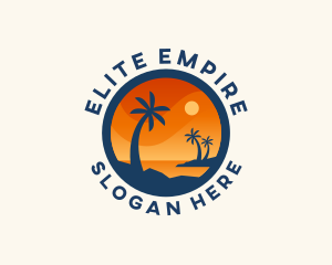 Tropical Island Getaway logo design