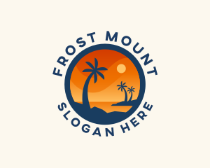 Tropical Island Getaway logo design