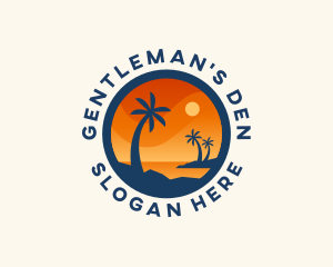 Tropical Island Getaway logo design