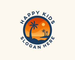 Tropical Island Getaway logo design