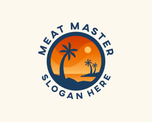 Tropical Island Getaway logo design