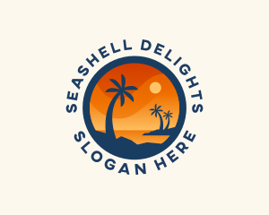 Tropical Island Getaway logo design