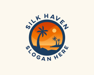 Tropical Island Getaway logo design