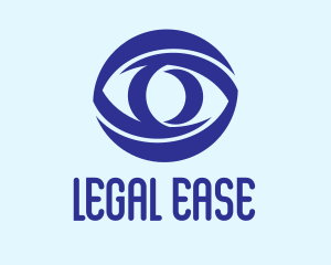 Blue Cyber Eye  Logo