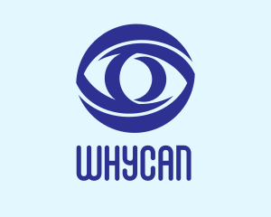 Optometry - Blue Cyber Eye logo design