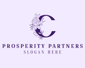 Floral Letter C Logo