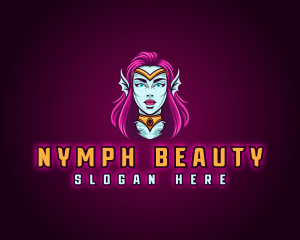 Nymph - Folklore Mermaid Siren logo design