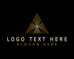 Developer - Geometric Pyramid Firm logo design