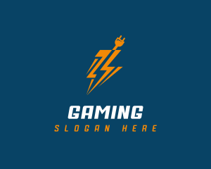 Lightning Electrical Plug Logo