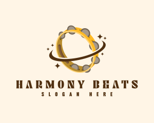 Concert - Tambourine Musical Instrument logo design