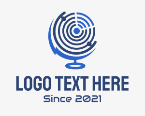 Location - Electric Sonar Globe logo design