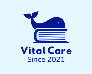 Educational - Blue Whale Book logo design