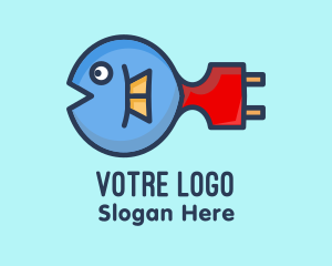 Electrical - Puffer Fish Plug logo design