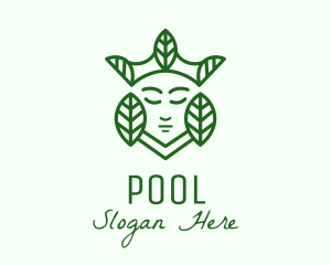 Herb - Minimalist Leaf Queen logo design
