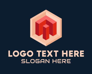Video Game - Tech Programmer Cube logo design