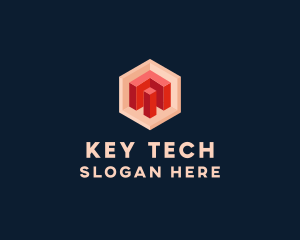 Tech Programmer Cube logo design