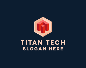 Tech Programmer Cube logo design