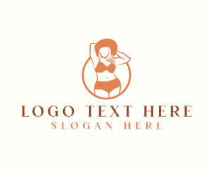 Adult - Plus Size Lingerie Woman logo design