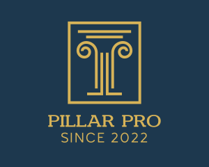 Legal Company Pillar logo design