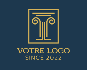 Legal Company Pillar logo design
