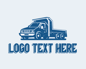 Logistics - Rustic Flatbed Truck logo design