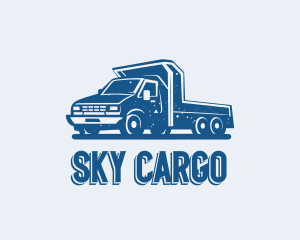 Rustic Flatbed Truck logo design