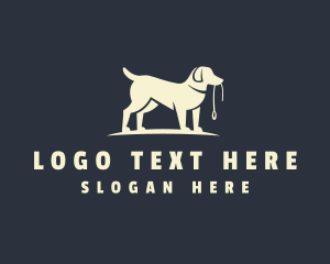 Puppy - Pet Leash Dog Trainer logo design
