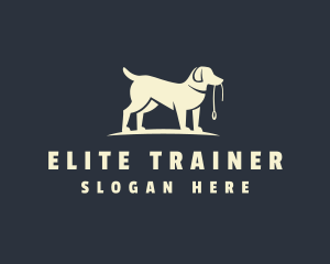 Pet Leash Dog Trainer logo design