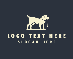 Pet Leash Dog Trainer Logo