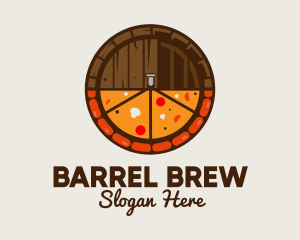 Keg - Beer Barrel Pizza logo design