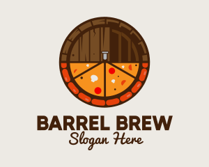 Beer Barrel Pizza logo design