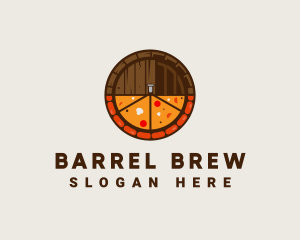 Beer Barrel Pizza logo design