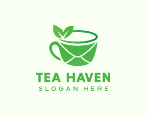 Tea Mail Cafe logo design