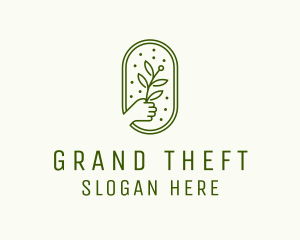 Hand Planting Garden  Logo