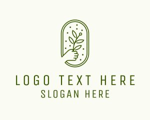 Hand Planting Garden  Logo