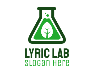 Green Leaf Organic Lab logo design