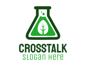 Science - Green Leaf Organic Lab logo design