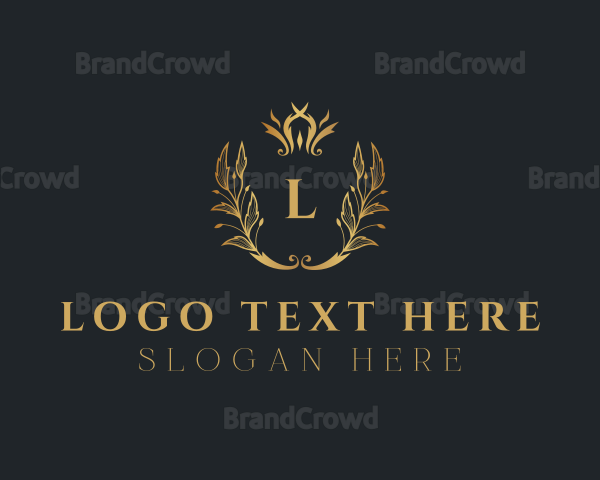 Royalty Wreath Crown Logo