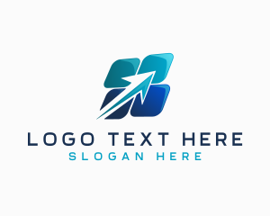 Package - Logistics Forwarding Arrow logo design