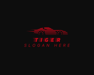 Sports Car - Fast Red Sports Car logo design