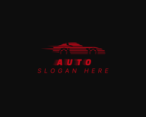 Driver - Fast Red Sports Car logo design